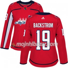 Dresovi Washington Capitals Nicklas Backstrom 19 Adidas 2017-2018 Crvena Authentic - Ženska